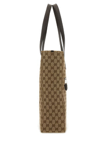 Gucci Men's Fabric Shopping Bag GG Medium Brown