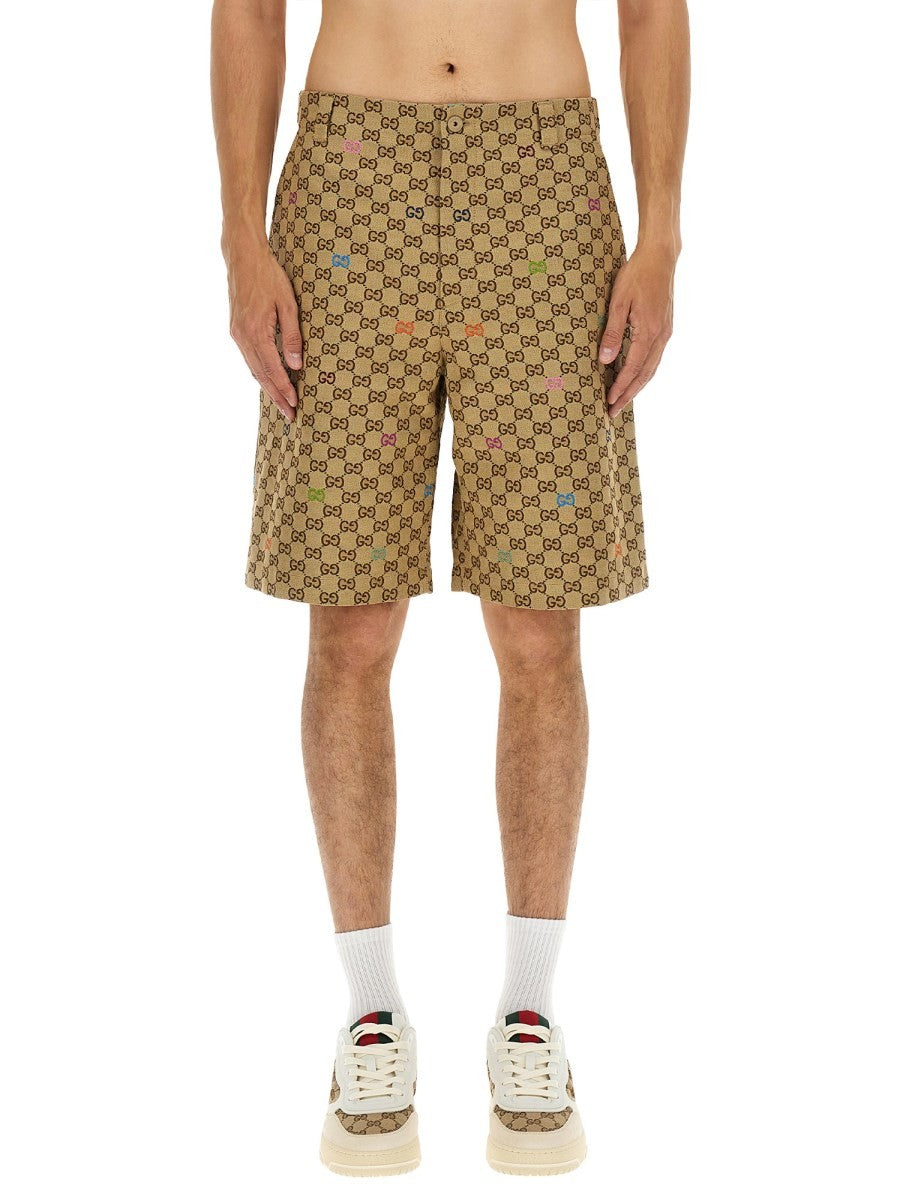 Gucci Men's Fabric Shorts Beige