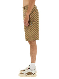 Gucci Men's Fabric Shorts Beige