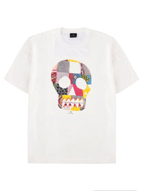Ps By Paul Smith Men's Fabric Skull Shirt White