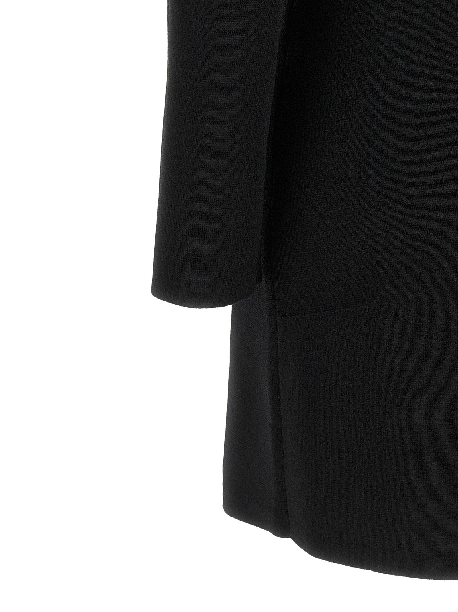 Elisabetta Franchi Fabric Stitch Knit Dress Black