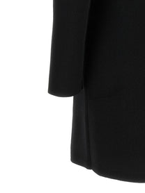 Elisabetta Franchi Fabric Stitch Knit Dress Black