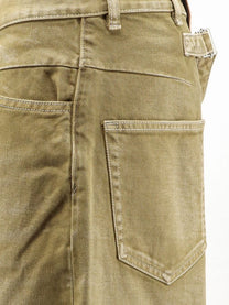 The Attico Women's Faded Effect Denim grrenbrush