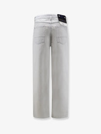 Stone Island Men's Faded Effect Jeans Blue
