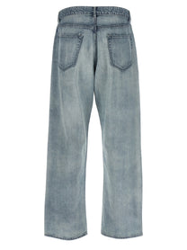AURALEE Faded Selvedge Jeans Blue