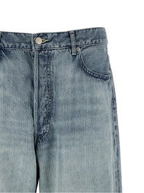 AURALEE Faded Selvedge Jeans Blue
