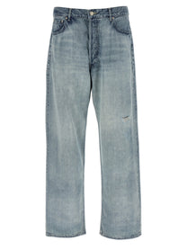 AURALEE Faded Selvedge Jeans Blue