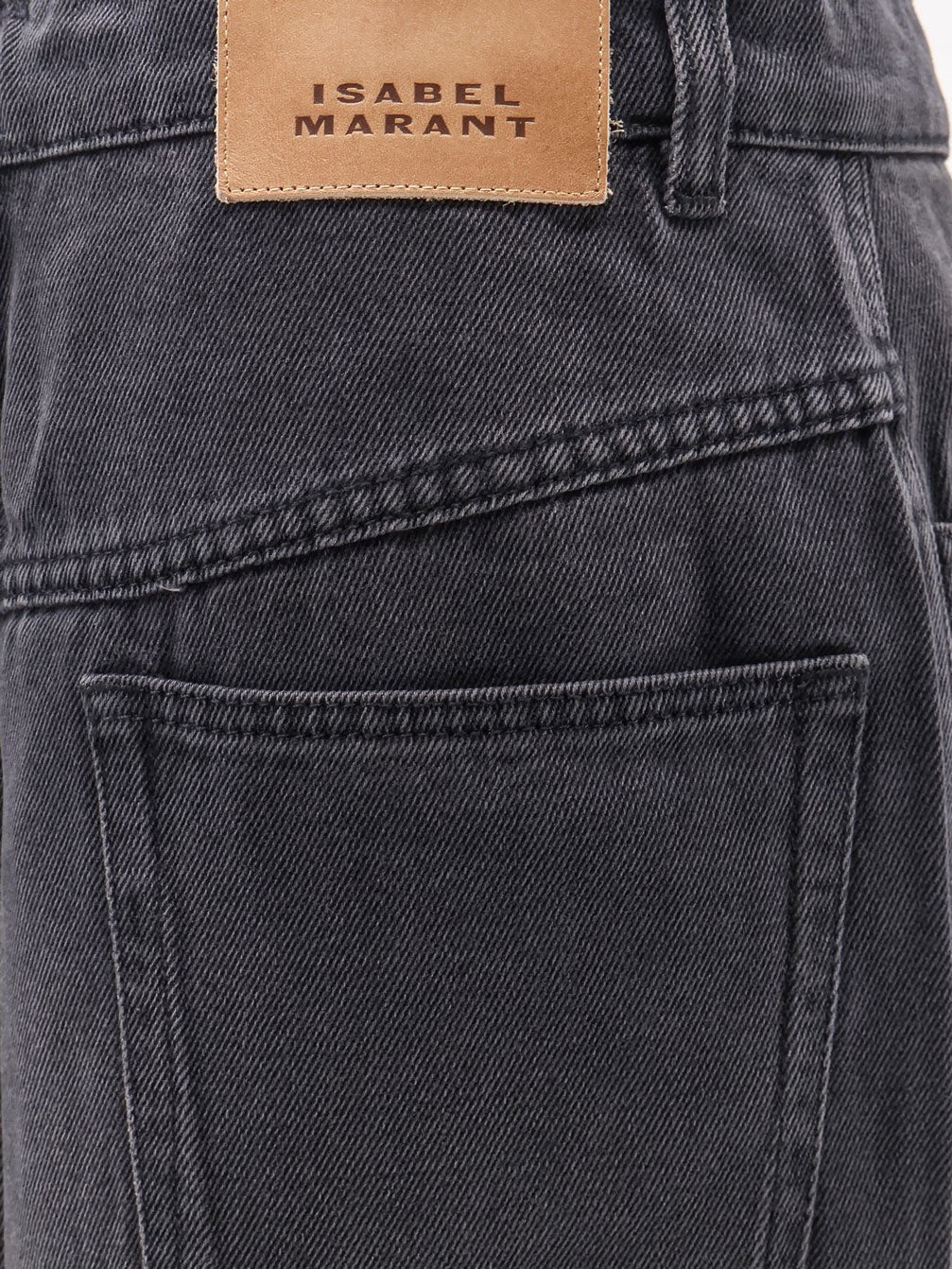 ISABEL MARANT Women's Faharia Black Denim Skirt Black