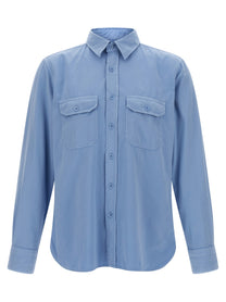 Tom Ford Faille Shirt Blue