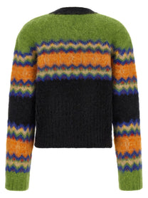 Ganni Fair Isle Sweater Gold