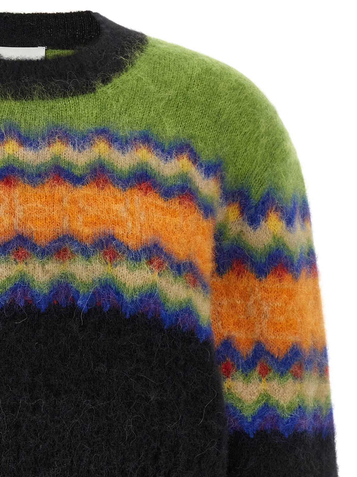Ganni Fair Isle Sweater Gold, view 3