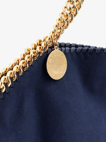 Stella McCartney Women's Falabella Alter Suede Shoulder Bag Blue