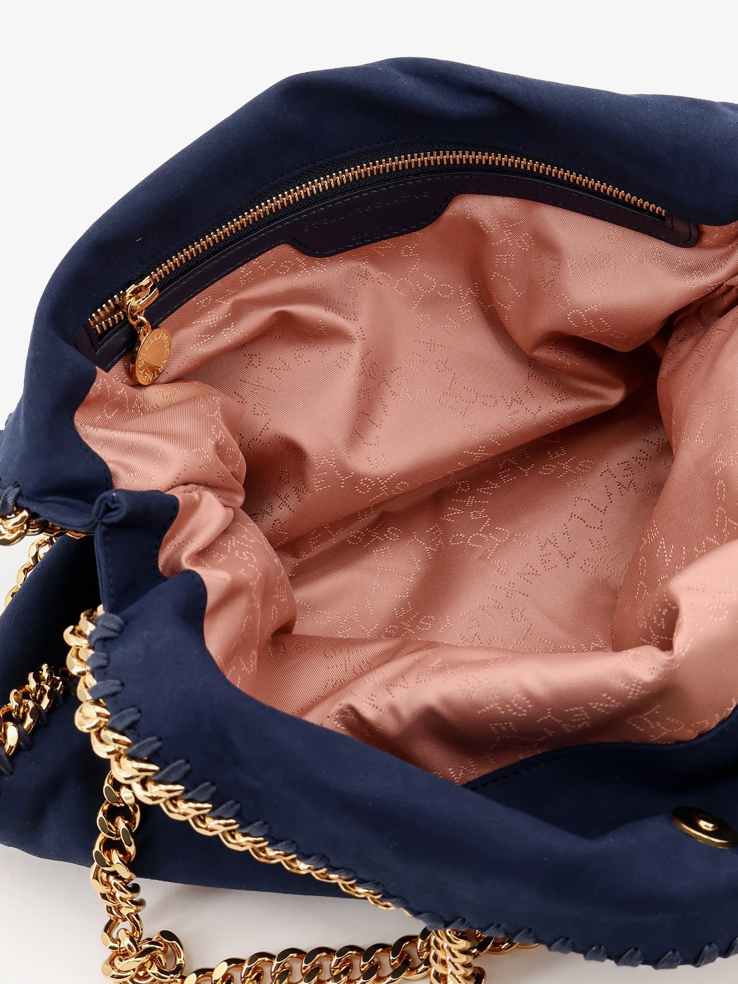 Stella McCartney Women's Falabella Alter Suede Shoulder Bag Blue