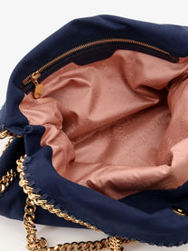 Stella McCartney Women's Falabella Alter Suede Shoulder Bag Blue
