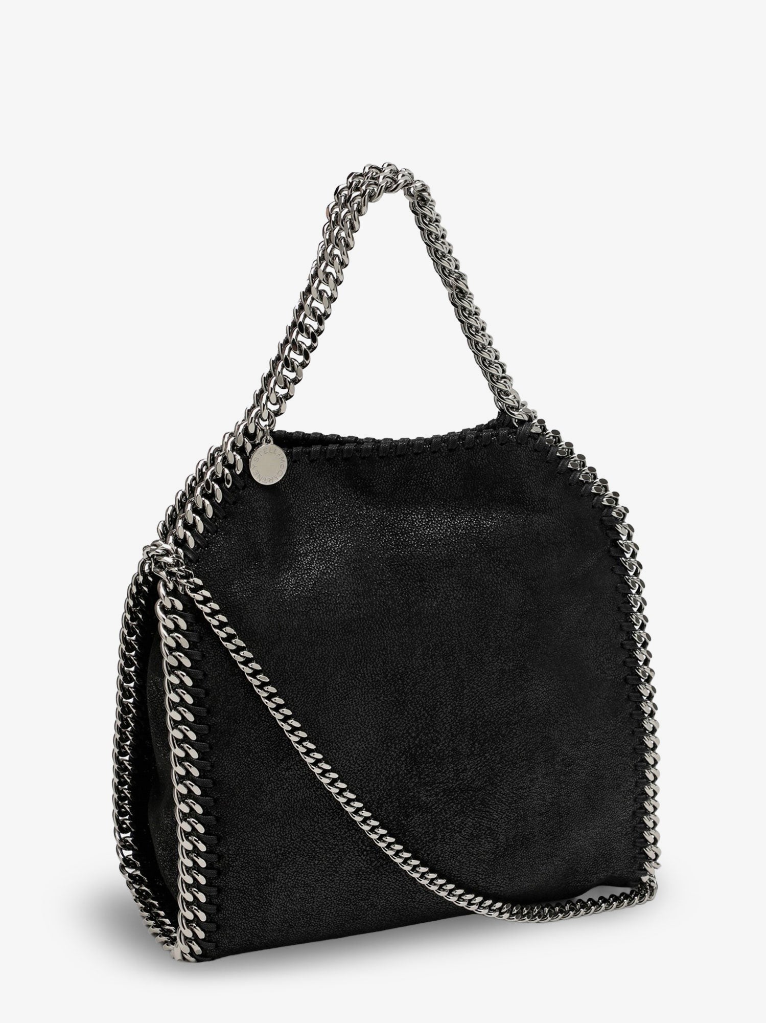 Stella McCartney Women's Falabella Eco Shaggy Deer Mini Crossbody Bag Black