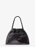 Stella McCartney Women's Falabella Eco Shiny Dotted Chamois Fabric Shoulder Bag Blue, view 2