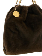 Stella McCartney Falabella Medium Plush Shoulder Bag Brown, view 3