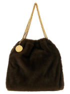 Stella McCartney Falabella Medium Plush Shoulder Bag Brown