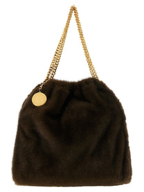 Stella McCartney Falabella Medium Plush Shoulder Bag Brown