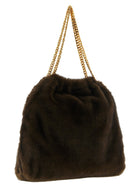 Stella McCartney Falabella Medium Plush Shoulder Bag Brown, view 2