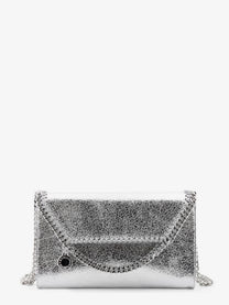 Stella McCartney Women's Falabella Metallic Fabric Crossbody Bag Silver