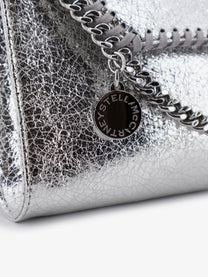 Stella McCartney Women's Falabella Metallic Fabric Crossbody Bag Silver
