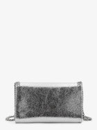 Stella McCartney Women's Falabella Metallic Fabric Crossbody Bag Silver, view 2