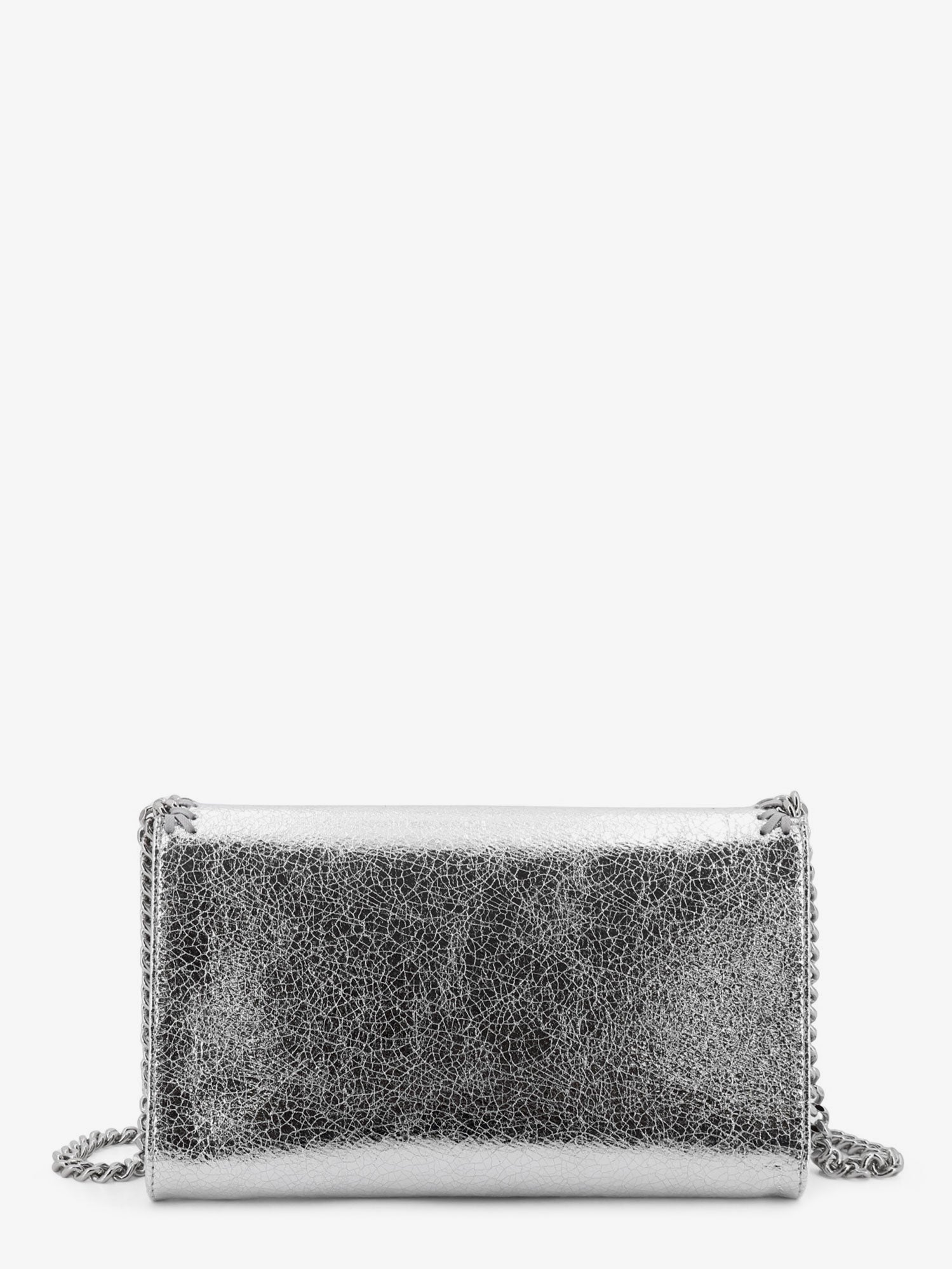 Stella McCartney Women's Falabella Metallic Fabric Crossbody Bag Silver