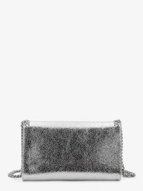 Stella McCartney Women's Falabella Metallic Fabric Crossbody Bag Silver