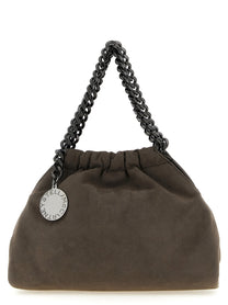 Stella McCartney Falabella Mini Drawstring Crossbody Bag Grey