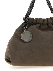 Stella McCartney Falabella Mini Drawstring Crossbody Bag Grey