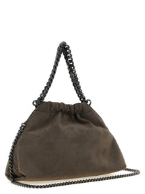 Stella McCartney Falabella Mini Drawstring Crossbody Bag Grey