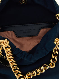 Stella McCartney Falabella Mini Drawstring Crossbody Bag Blue