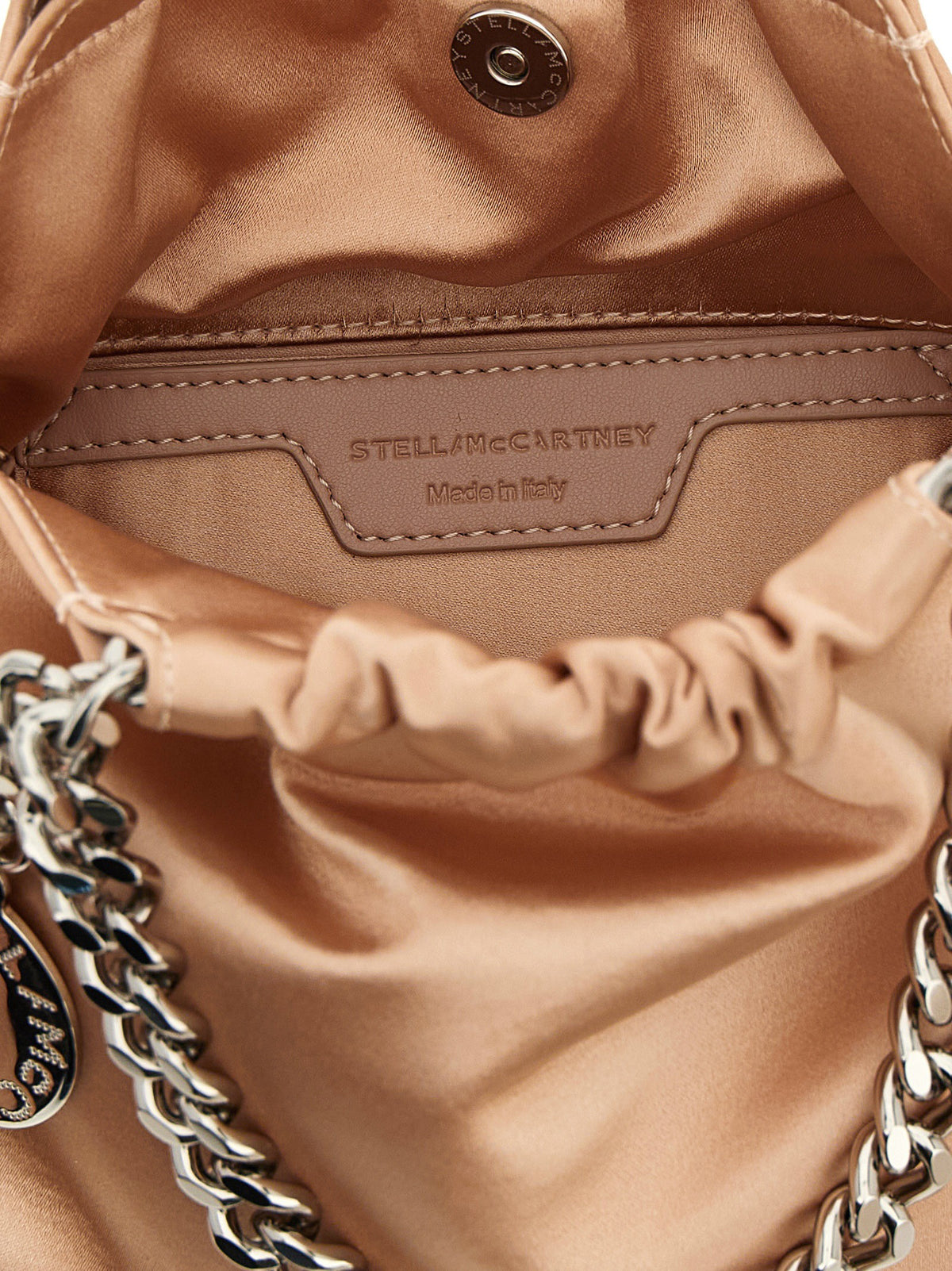 Stella McCartney Falabella Mini Drawstring Crossbody Bag Blue, view 4