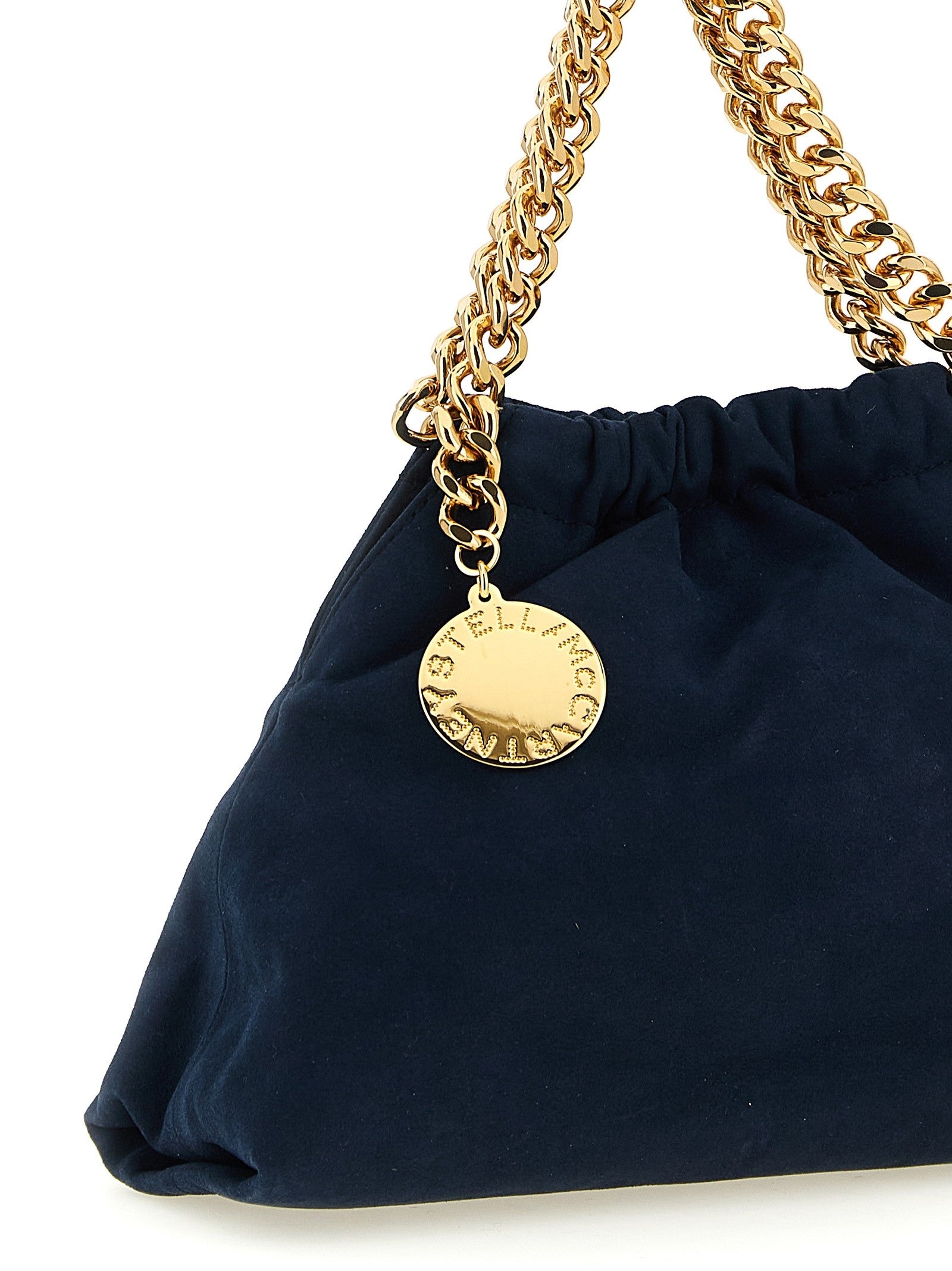 Stella McCartney Falabella Mini Drawstring Crossbody Bag Blue