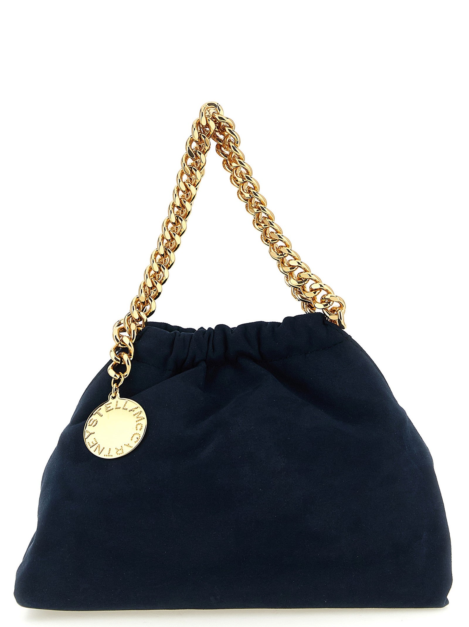 Stella McCartney Falabella Mini Drawstring Crossbody Bag Blue