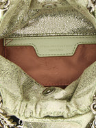 Stella McCartney Falabella Mini Drawstring Handbag Green, view 4
