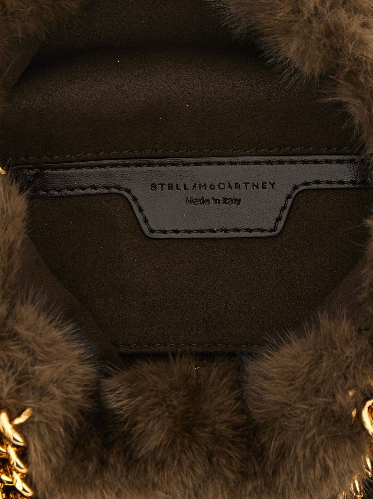Stella McCartney Falabella Mini Drawstring Handbag Brown