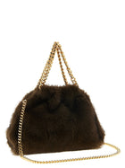 Stella McCartney Falabella Mini Drawstring Handbag Brown, view 2