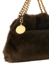 Stella McCartney Falabella Mini Drawstring Handbag Brown