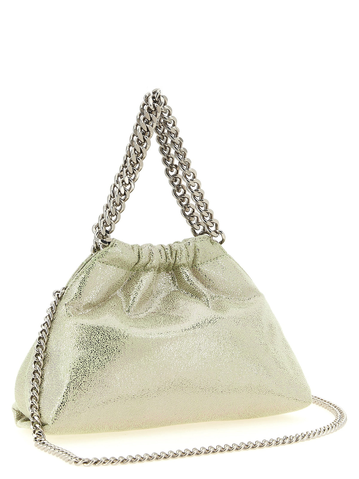 Stella McCartney Falabella Mini Drawstring Handbag Green