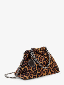 Stella McCartney Women's Falabella Mini Leopard Print Velvet Crossbody Bag Pattern