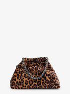 Stella McCartney Women's Falabella Mini Leopard Print Velvet Crossbody Bag Pattern