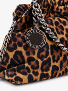Stella McCartney Women's Falabella Mini Leopard Print Velvet Crossbody Bag Pattern