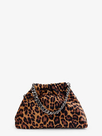 Stella McCartney Women's Falabella Mini Leopard Print Velvet Crossbody Bag Pattern
