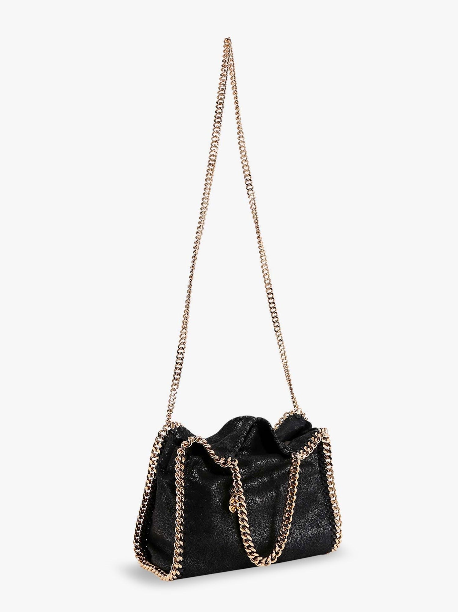 Stella McCartney Women's Falabella Mini Shaggy Deer Crossbody Bag Black