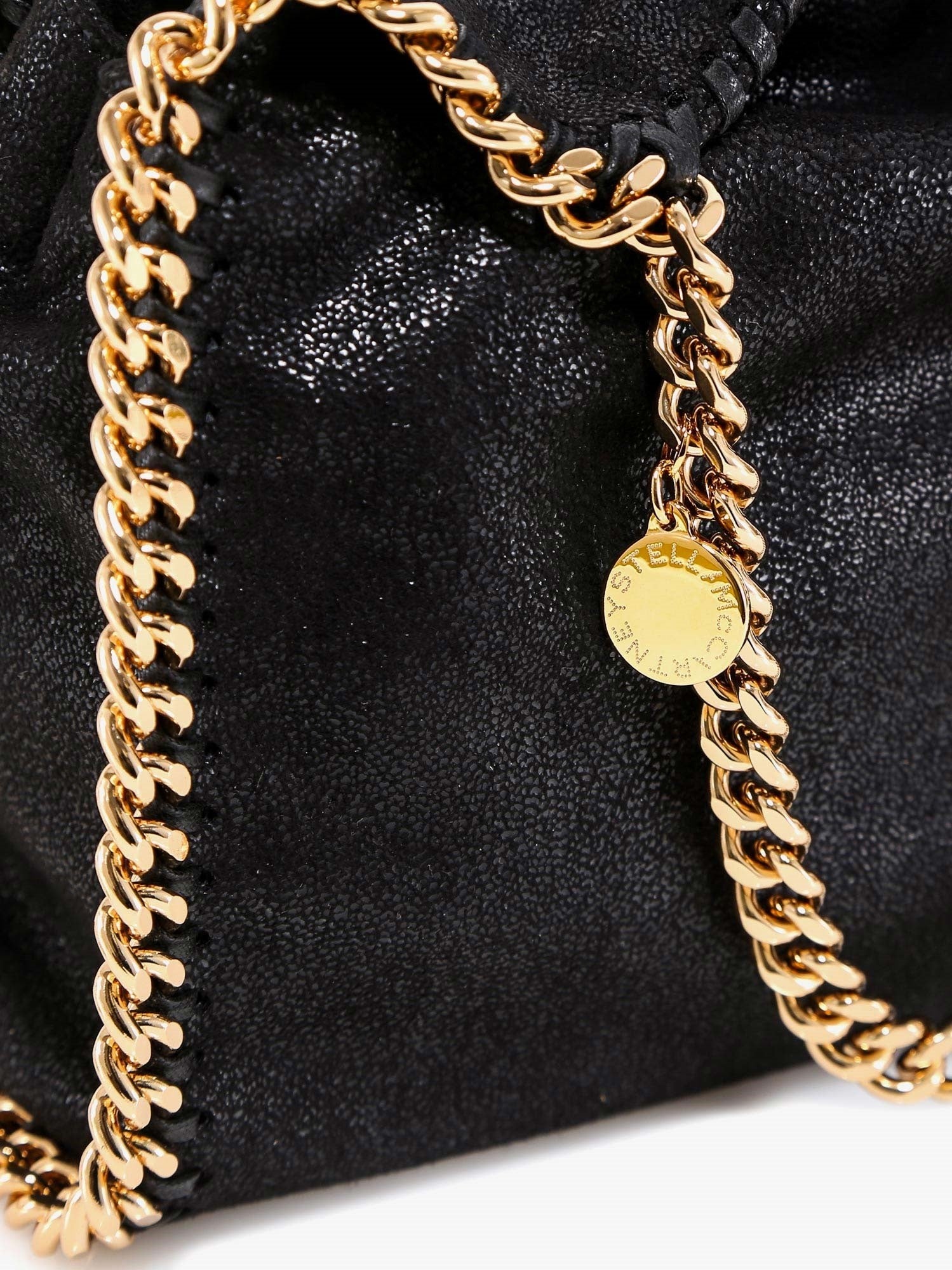 Stella McCartney Women's Falabella Mini Shaggy Deer Crossbody Bag Black
