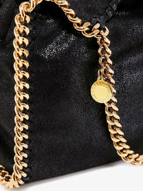 Stella McCartney Women's Falabella Mini Shaggy Deer Crossbody Bag Black