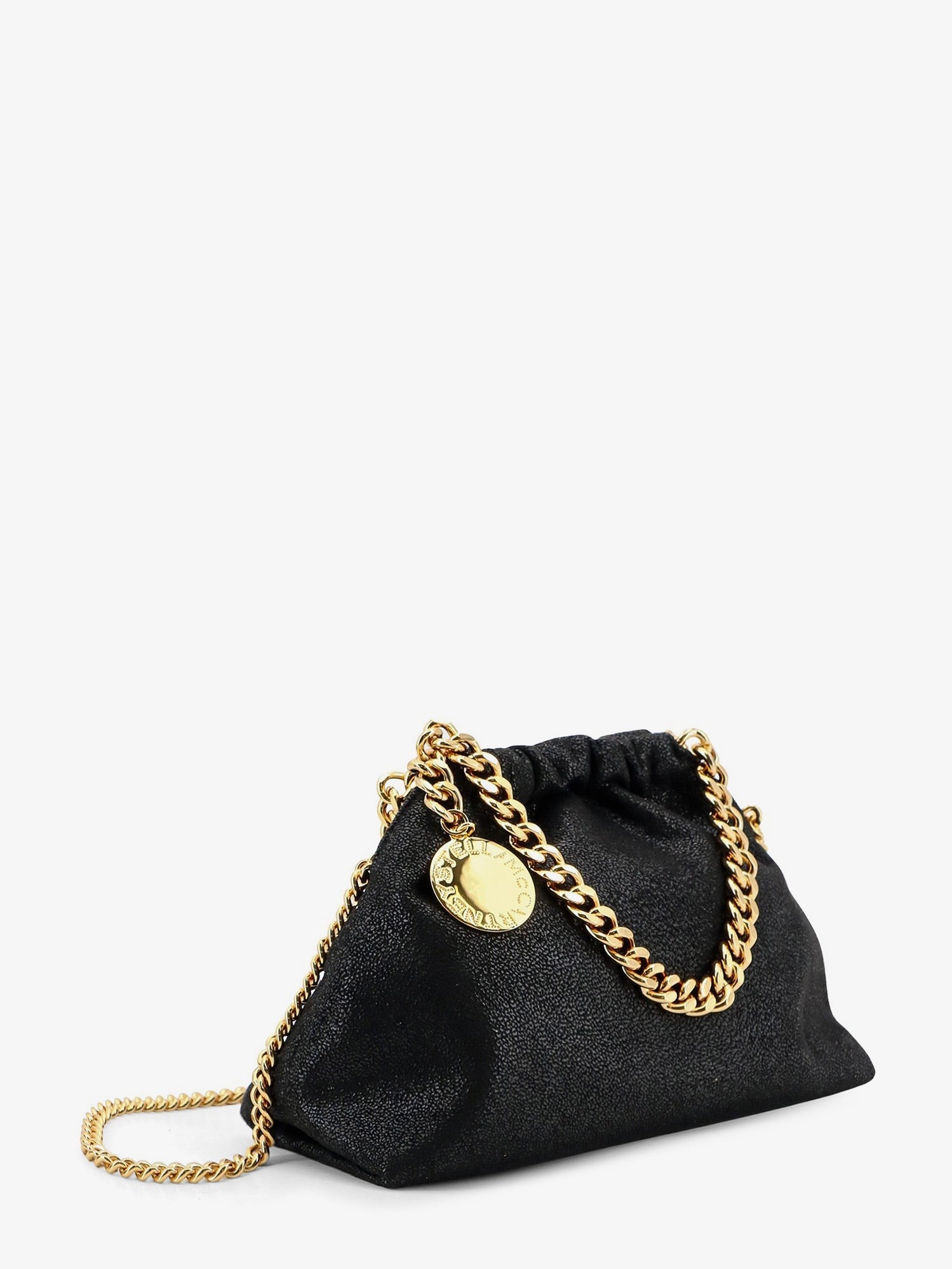 Stella McCartney Women's Falabella Mini Shaggy Deer Crossbody Black