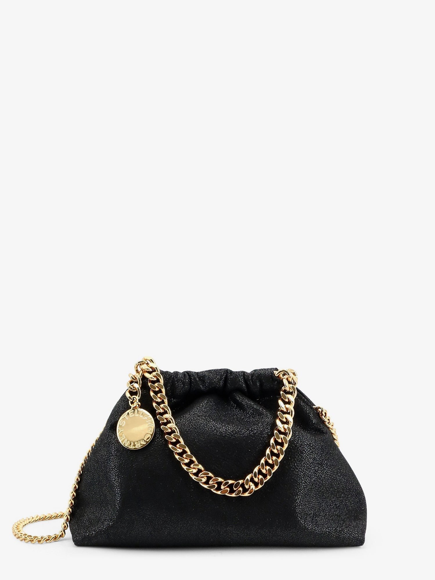 Stella McCartney Women's Falabella Mini Shaggy Deer Crossbody Black